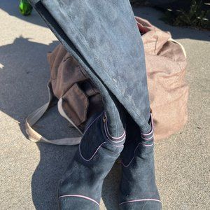 BCBG MAX AZRIA SUEDE BOOTS